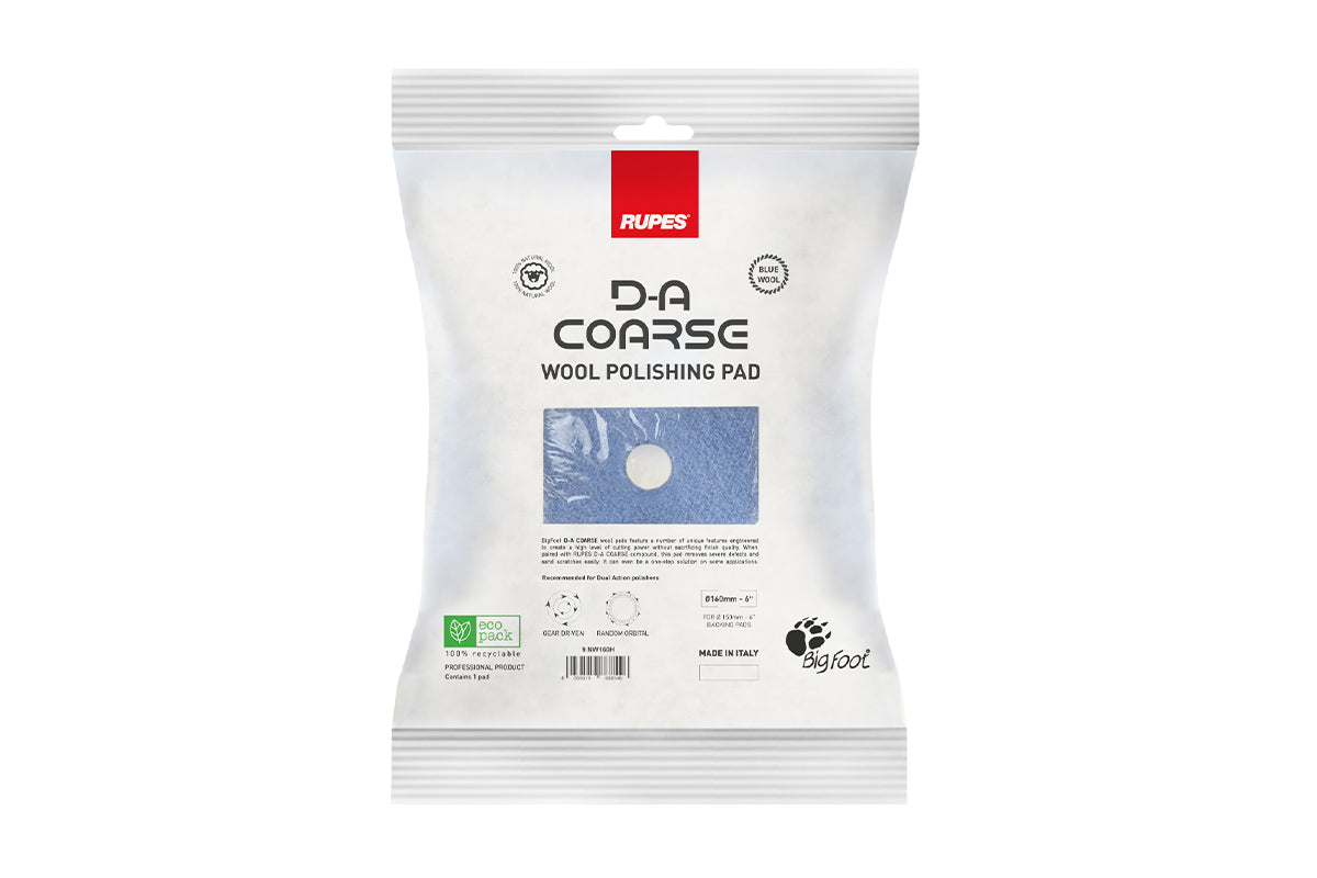 RUPES DA Coarse Burete lână albastru dur 160mm