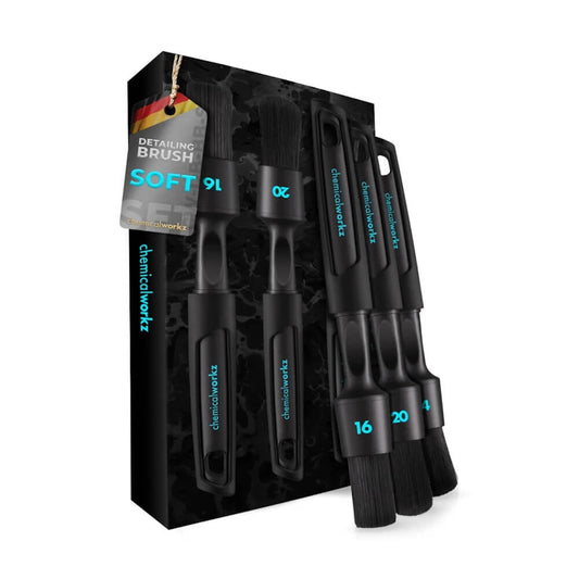ChemicalWorkz Pensula Detailing Black Boar Detailing Brush Set